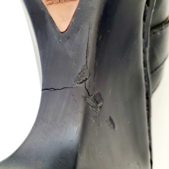 Born Black Leather Slip on Mules Size 10 - Picture 12 of 13